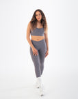 Front view of the Chia V-Waist Leggings worn by a model