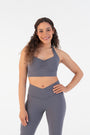 Halter Neck Sports Bra in Chia