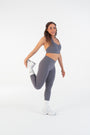 Crossover V-Waist Leggings in Chia