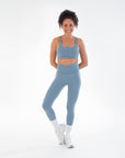 Front view of the Juniper V-Waist Leggings worn by a model